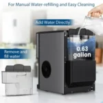 Promosi musim panas, COWSAR dispenser es meja 44 lbs/24 jam - Gambar 4