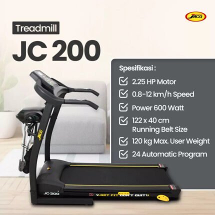 Treadmill Portable JC 200 (Promo Cashback Bundling)